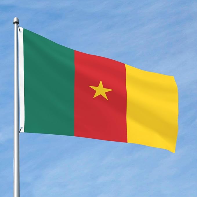 Cameroon Cameroonian Flag Garden Yard House 2x3 ft Flags Double Sided Print Banner Indoor Outdoor Party Home Decorations for Boat Dorm House Balcony