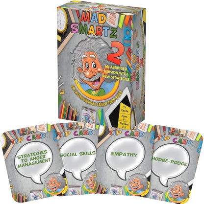 Thought-Spot Mad Smartz 2 an Interpersonal Skills Card Game for Anger and Emotion Management Social Skills Top Educational Learning Resource for Kids and Adults Fun for School and Therapy CBT