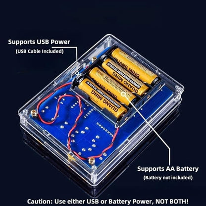 DIY Electronic Game Console Soldering Practice Kit, 4-in-1 Retro Games, LED Matrix Display, Educational Soldering Practice Project
