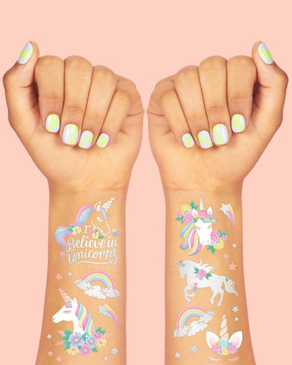 xo, Fetti Unicorn Party Favors - Temporary Tattoos for Kids - 26 styles | Birthday Party Supplies, Unicorn Favors Decorations, Toys + Halloween Costume