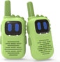 Green Walkie Talkies for Kids with Dinosaurs Silicone Sleeve, Toys for 3-6 Year Old Boys Girls, Kids Walkie Talkies Decent Range 2 Channels 2 Way RadioToy Gifts for 5-8 Year Old Boys Girls