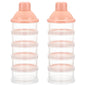 Accmor Formula Dispenser On The Go, 5 Compartments Stackable Formula Container for Travel, Baby Milk Powder Kids Snack Container, BPA Free