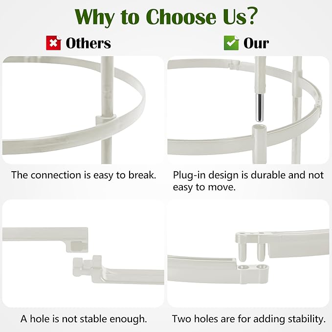 Garden Obelisk Trellis for Climbing Plants Outdoor 6 Ft Rose Bush Round Trellis for Pots Rustproof Metal Plant Flower Trellises for Clematis Vine Jasmine Support Outdoor Indoor