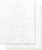 Hygloss 100 Blank Person-Shaped Puzzles – 8.5 x 10.5 Inches – Ideal for All-About-Me Activities – Write, Draw, and Decorate – 26 Pieces Each