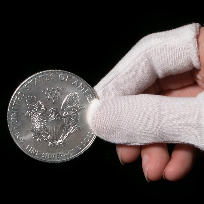 60 Pieces 41mm Coin Holder Silver Eagles Coin Capsules Clear Plastic Storage Organizer Box for Coin Collection Supplies Coin Holders for Collectors