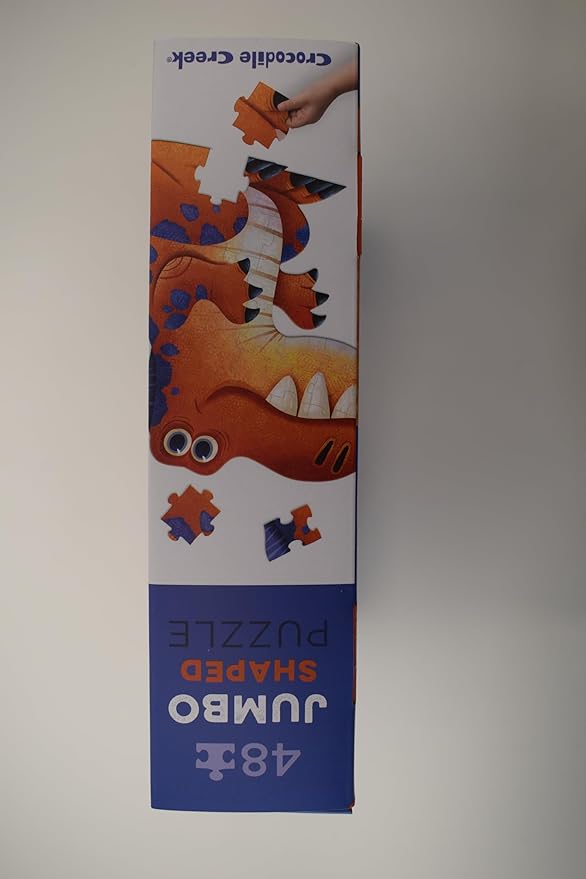 Crocodile Creek Above + Below 48-Piece Jigsaw Floor Puzzle - Fun Floor Puzzles for Kids Ages 4-8, Jumbo Dinosaur