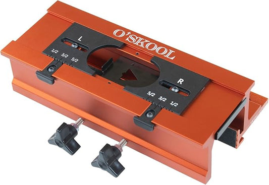 O'SKOOL Mortise and Tenon Jig is Ideal for cabinets, Chairs, and Table Construction Using a Plunge Router