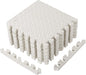 12 Tiles 12x12x1 inch EVA Interlocking Foam Floor Tiles Puzzle Exercise Mat Play Foam Mats for Boys Girls Baby Pets Home Classroom Nursery Gym (White)