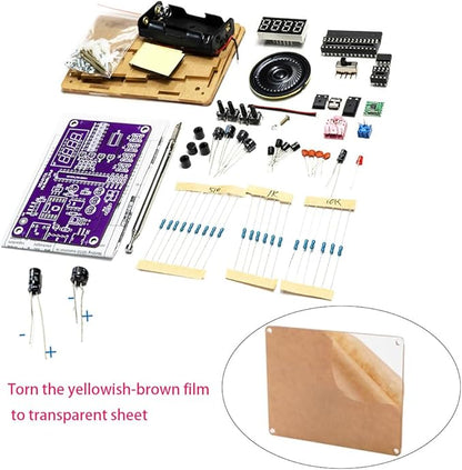 Gikfun FM Radio Kit Soldering Practice Kit DIY School Project FM 87-108MHz with 2 Power Supply Modes, Soldering Learning and Teaching for Beginners, Adults EK1989