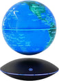 6" Magnetic Levitation Floating Globe Anti Gravity Rotating World Map with LED Light 7 Colors Display Floating Globe for Children Educational Gift Home Office Desk Decor (Style 2)