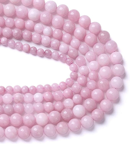 6MM 60PCS Kunzite Beads Round Loose Beads for Jewelry Making DIY Bracelet Necklace Crystal