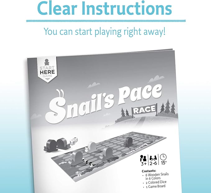 Ravensburger Snail's Pace Race Game for Age 3 & Up - Quick Children's Racing Game Where Everyone Wins!