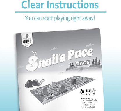 Ravensburger Snail's Pace Race Game for Age 3 & Up - Quick Children's Racing Game Where Everyone Wins!