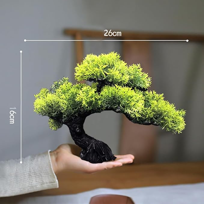 Ryoma Artificial Pine Tree Set Simulated Bonsai Features Ornaments Chinese - Style Desktop Screen Ornament 2 Set