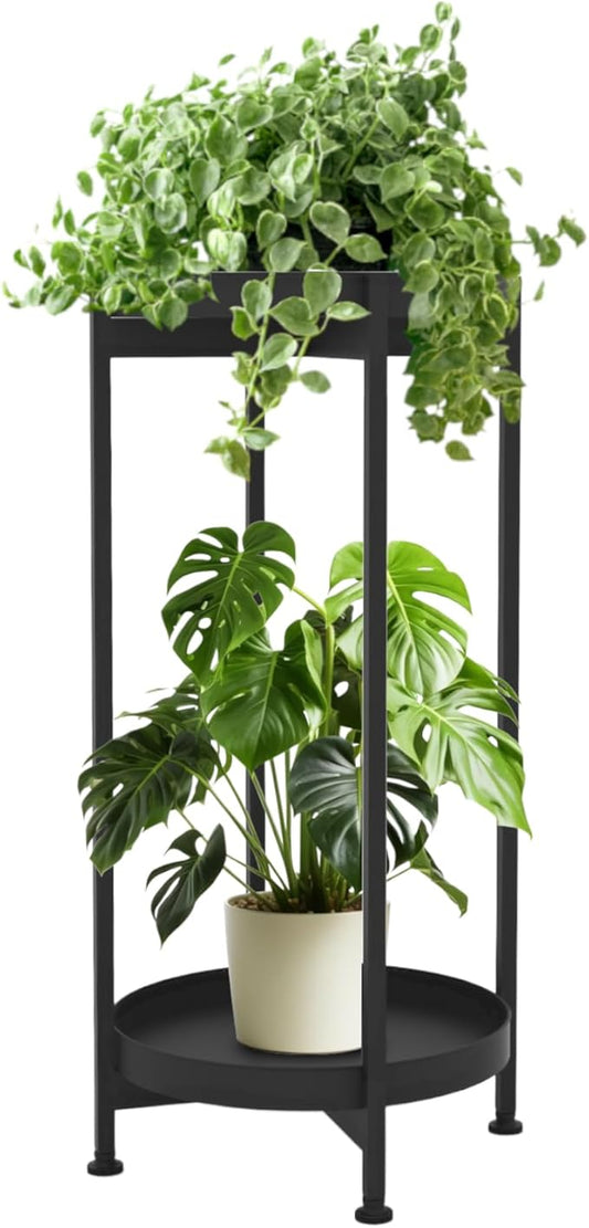 Plant Stand Indoor , 25.5" Indoor Plant Stand Stable Plant Holder Flower Pot Stands for Multiple Plant Metal Single Plant Stand Indoor Small Plant Stand for Patio Garden Decor