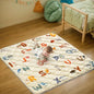 Baby Play Mat - 59x59 Thick Floor Mat for Baby - Crawling Mats for Babies 6-12 Months Non-Slip Washable Play Mat - Kids Foam Playmat Animals Alphabet Design