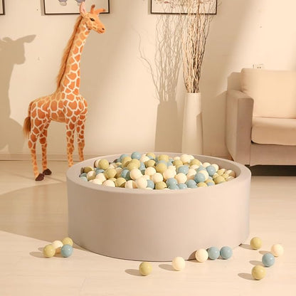 GOGOSO Ball Pit Balls - 2.15inch Plasticsball for Kids Toddlers Birthday Gifts, Summer Vibrant Colors Visual Stimulation Xmas Decor,100pcs Creamy Green+Creamy Blue+ Soft White