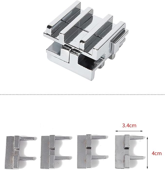 6 Pcs Brain Teaser Metal Wire Puzzles, Mind IQ Test Unlock Toy, Interlock Challenge Puzzle Game Educational Toy Gift for Boys Girls Teens Adults, #C