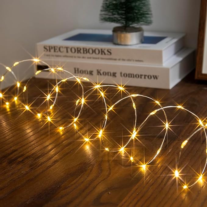 Fairy Lights Plug in,164FT 1000 LEDs Waterproof String Lights,Twinkle Light with Remote for Outdoor Indoor Christmas Wedding Birthday Garden Party Decorations,2 Inch Space,Warm White