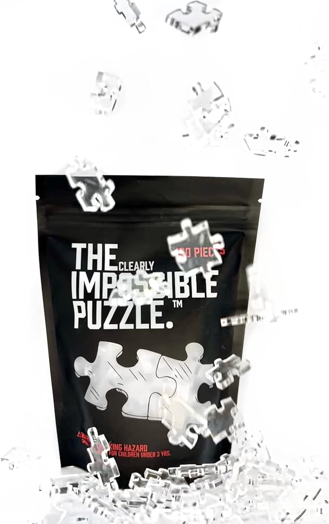 The Clearly Impossible Puzzle 100, 200, 500, 1000 Piece Hard Puzzles - Cool, Difficult & Funny for Adults