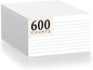 600 Count Index Cards 3 x 5 Inch White Lined Flash Cards Ideal for Studying and To-do-List, Portable Note Cards Taking for Students and Teachers, Flash Card Styled for Home, Office or School Use