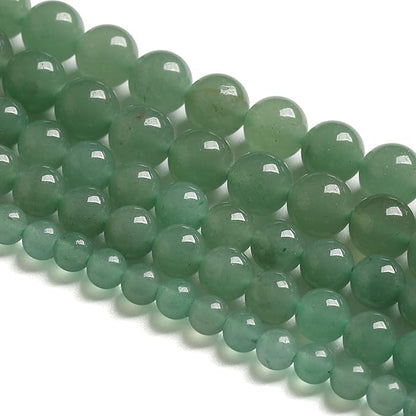 6MM 60PCS Natural Stone Green Aventurine Gemstone Loose Beads for Jewelry Making DIY Bracelet 1 Strand