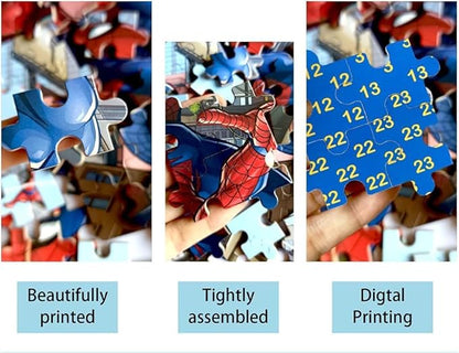 60 Piece Educational Puzzles for Kids Ages 4-8 Jigsaw Puzzle Games in Reusable Metal Box, Learning Toys with Extra Thick Safe Pieces for Boys & Girls