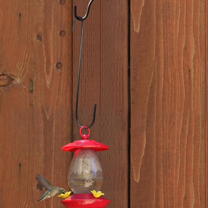 Vindar 3 Pack 12 Inches Bird Feeder Hook Extra Large S Hooks Heavy Duty Hooks Hangers for Tree Branch, Bird Feeder, Hummingbirds Feeders, Bird House, Office, Wind Chimes, Lanterns, Gardening Tools