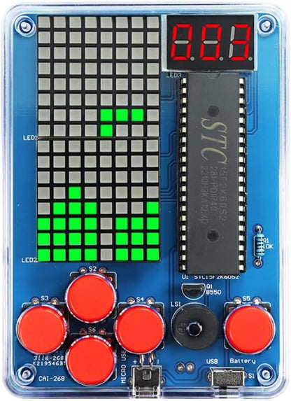 Gikfun DIY Retro Classic Electronic Soldering Kits 4 Retro Classic Games Soldering Project Game Kits for Group Middle/High School Project Training EK1999