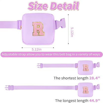 Gifts for Girls Teens Kids - Mini Belt Bag Crossbody Bag - Birthday Gifts for Daughter Sister Her,Teen Girl Essentials,Travel Essentials,Cute Teen Trendy Stuff - Lavender,R