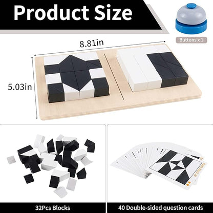 Brain Teaser Puzzles, Block Puzzle, Battle Blocks Game, 40 Challenge, Teens, IQ Test Mind Puzzle Toys, Birthday Gifts for Adult, Best Gifts