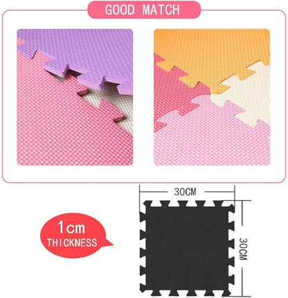 YIMINYUER® 20 Tiles (30cm×30cm×1cm Each Tile) Baby Soft Puzzle Play Mats, Kids Thick EVA Foam Floor, Toddlers & Children's Soft Interlocking Mat R01G301020
