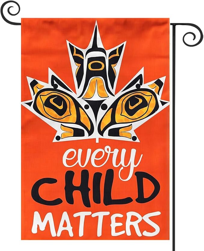Canada Orange Indigenous 12x18 Inch Garden Flag Banner
