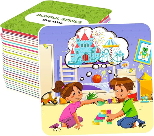 QUOKKA Sequence Speech Therapy Toys for Toddlers 3-4 - Autism Learning Materials for Kids 5-7 - Create a Story Cards Sentence Building - ABA Therapy Social Skills - Storytelling Picture Game