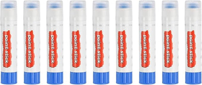 PATIKIL Tempera Paint Sticks, 9 Pcs Solid Tempera Paints Sticks Washable Bulk Markers Pen Quick Drying for Artists Beginners Art Supplies, Navy Blue