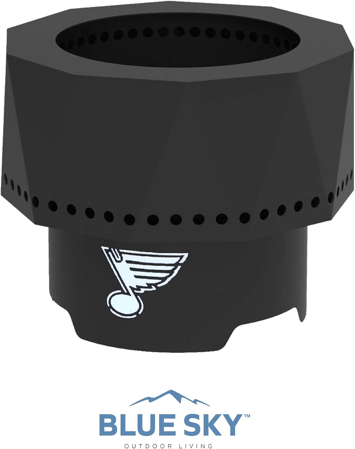 Blue Sky Outdoor Living NHL New York Islanders Ridge Portable Steel Smokeless Fire Pit with Carrying Bag, Firewood and/or Wood Pellet Burning