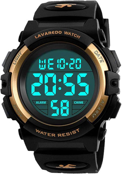 Kids Watch,Boys Watch for 3-15 Year Old Boys,Digital Sport Outdoor Multifunctional Chronograph LED 50 M Waterproof Alarm Calendar Analog Watch for Children with Silicone Band,Kids Gift