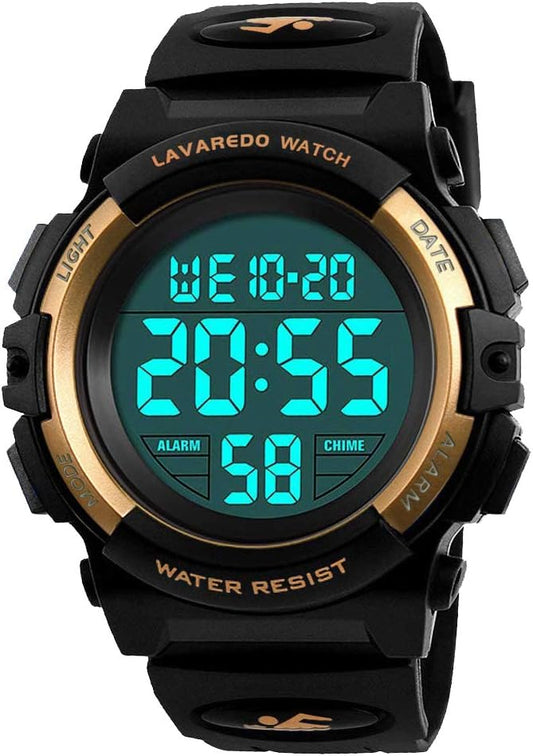 Kids Watch,Boys Watch for 3-15 Year Old Boys,Digital Sport Outdoor Multifunctional Chronograph LED 50 M Waterproof Alarm Calendar Analog Watch for Children with Silicone Band,Kids Gift