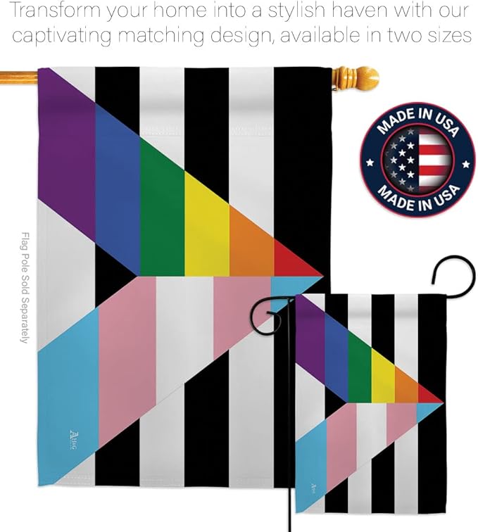 LGBTQ Pride Month Flag Gay Trans Straight Ally House Flags Decorations Home Decor Gifts Small Rainbow Bandera Indoor Banner July 4th Patriotic Decor Outdoor Bisexual Pansexual Transgender Lawn Porch Outdoor Wall Tapestry Made In USA