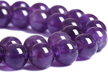 6MM 60PCS Natural Stone Purple Amethyst Crystal AAA Grade Quartz Beads for Jewelry Making DIY Bracelet
