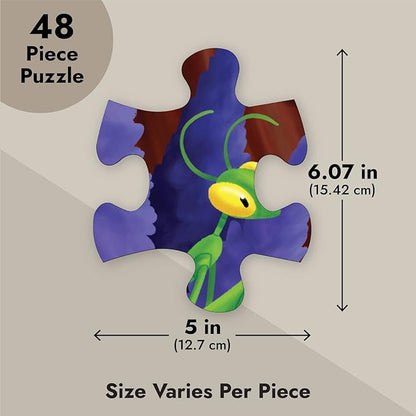 BLUE PANDA Preschool Learning Giant Floor Activity Set - 48-Piece, 2 ft x 3 ft, Multicolor - Bugs & Insects Theme & Skill Building for Toddler Learning