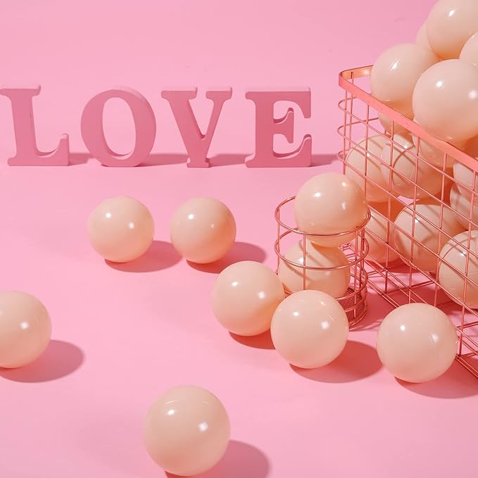 PlayMaty Ball Pit Balls - 2.75inches Plastic Phthalate & BPA Free Balls Crush Proof Stress Balls Swim Pit Fun Toy with Storage Bag for Baby Playhouse Birthday Party DecorationPack of 50