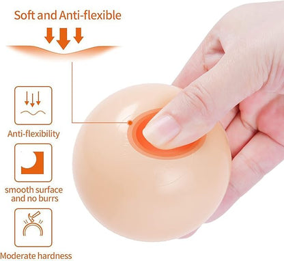 PlayMaty Ball Pit Balls - 2.75inches Plastic Phthalate & BPA Free Balls Crush Proof Stress Balls Swim Pit Fun Toy with Storage Bag for Baby Playhouse Birthday Party DecorationPack of 50