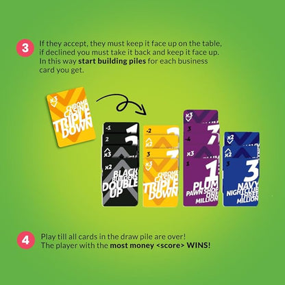 Card Game - White Washers, Bluffing & Strategy Game for All Ages, Fun Family & Party Game for Teens & Adults, Perfect for Ages 12, 13, 14 & Up (3-5 Players)