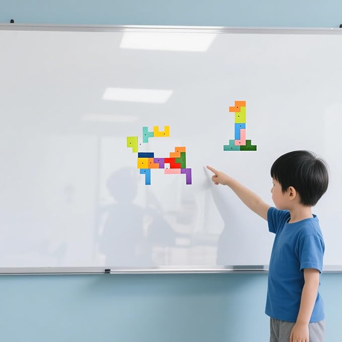 BOHS Wooden Magnetic Puzzle - Anti-Loss for Home and Travel Playing - Portable Russian Jigsaw Puzzle Brain Teaser Toy Gift for Kids