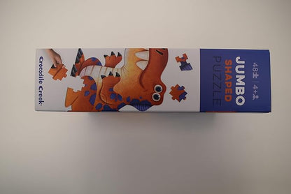 Crocodile Creek Above + Below 48-Piece Jigsaw Floor Puzzle - Fun Floor Puzzles for Kids Ages 4-8, Jumbo Dinosaur