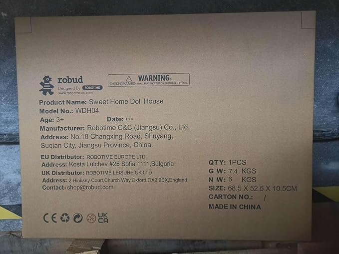 ROBUD Wooden Dollhouse, Doll House Playset with 24-pcs Exquisite Accessories, Working Elevator, Gift for Ages 3+