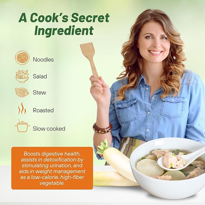 Outsidepride Annual Daikon Radish Seeds - 10 lbs. Chinese, Japanese, & Oriental Radish Seeds for Soil Health, Erosion Control, & Soil Aeration - Ideal for Gardens, Cover Crops, Pastures, & Food Plots