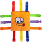 Buckle Toys - Bizzy Square - Learning Activity Game - Develop Motor Skills and Problem Solving - Occupational Therapy Toddler Travel Toy