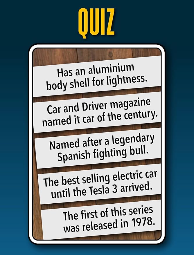 Cars Card Games - Matching Pairs, Snap, Trumps, Rummy, Happy Families (8 Games To Play) | Age 5+, 1-8 Players | Fun Family Travel Card Games and Gifts for Adults & Kids, Boys & Girls